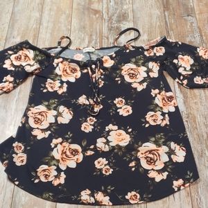 💜Floral Top